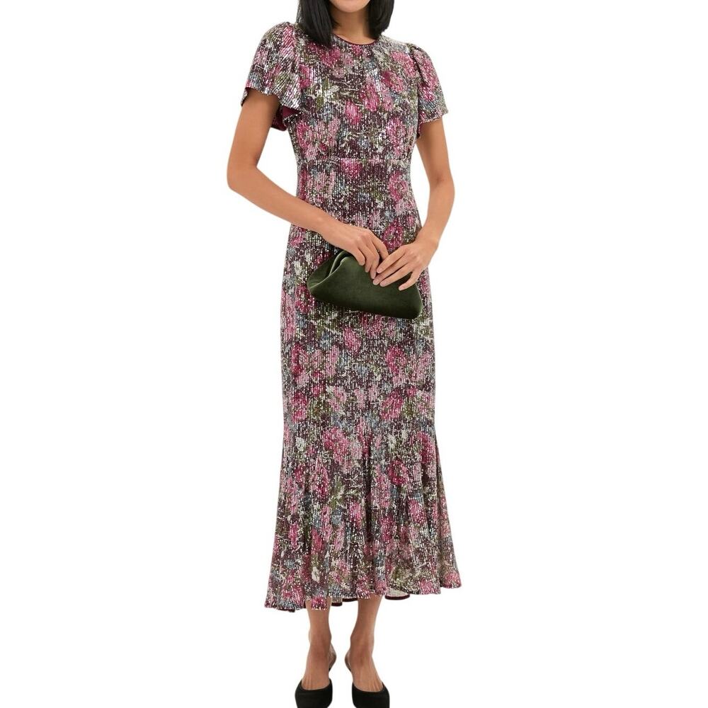 TUCKERNUCK Floral Sequin Elodie Dress Size Medium New with Tag MSRP $248